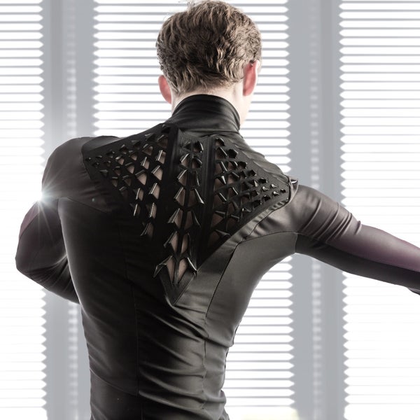 Tiny triangular flaps in the garments peel back and vent the dancers as they begin to perspire.