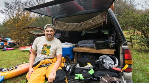 The combination of consistent, year-round flow and the dynamic hydraulics from the tight Green River gorge has nurtured a vibrant whitewater community and kept the race, one of the sport’s oldest, relevant. “There are a lot of rad paddlers here who deserve a well run race on their home river,” said race organizer John Grace, who competed for the 16th time this year, just days after his wife gave birth to twins. “This is a worthy group and worthy river.” Paddler Curt Lamberth is pictured here.