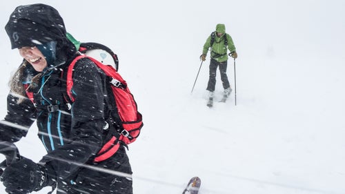 Turin Dickman, left, and Bryan Rogala, Outside’s video production manager, are still giddy while skinning through high winds and face-freezing temps near the top of Ski Santa Fe. iPhones have a tendency to freeze when it’s cold and windy, so I kept my phone in my pocket until Dickman was right in front of me. I don’t shoot magazine assignments on my iPhone (that's why we have Sony a7RIIs and Canon 5D Mark IIIs), but the images are plenty good for the Web.
