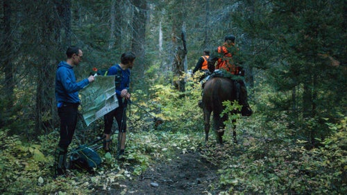 On Day 5, the trio ran into two elk hunters in the lowlands after getting bumped off a too-snowy ridge in the Bob Marshall Wilderness. The two groups camped on the same lake, a few hundred yards apart. “We woke up in the middle of the night to the sound of a gunshot, and one of the hunters screaming, 'Get outta here, bear!'” says Foote. “That kept us awake, waiting for the bear to come crashing through our camp.” It never did.