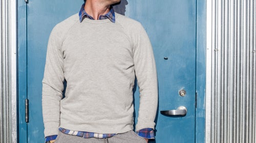 The Raglan is stitched for ease of movement in the arms and shoulders—perfect for throwing the pigskin—and the body is fitted for a put-together look after the game is done.