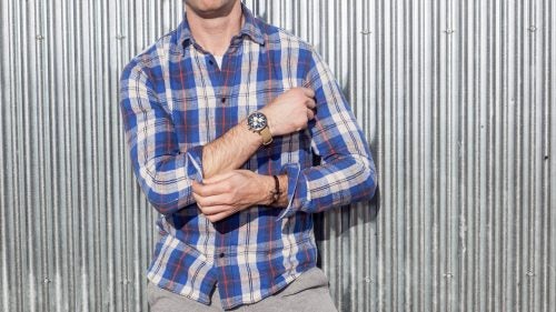 The Vintage feels like a flannel after it’s been beat to hell for a few years. Thick Japanese-milled cotton is plenty soft but warm enough for early morning temperatures. It’s also handmade in New York City.