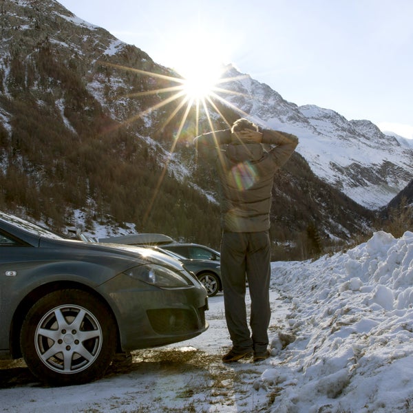 Be prepared for unpredictable weather and accidents so you don't get stuck in the cold.