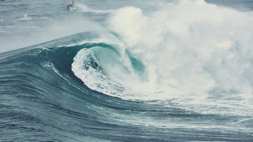 The waves at Nazare are among the most powerful on earth, and Silva has seen countless surfers wipe out and get pummeled. “I see them disappear with my long lens—you try to follow them around and see if they pop up in the whitewater,” he says. All surfers at Nazaré wear inflatable vests, yet wipeouts will sometimes keep them under for minutes at a time. “It’s terrifying,” Silva says.