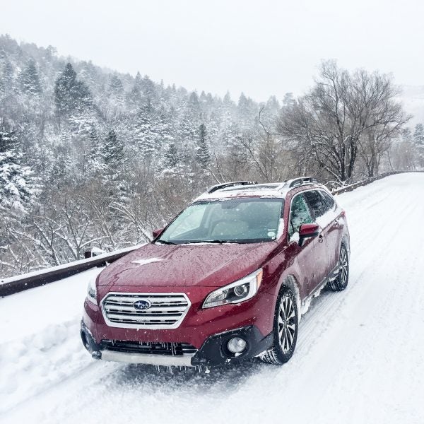 This year's Outback has symmetrical all-wheel-drive with constant four-wheel power that bests other all-wheelers in a mountain snowstorm