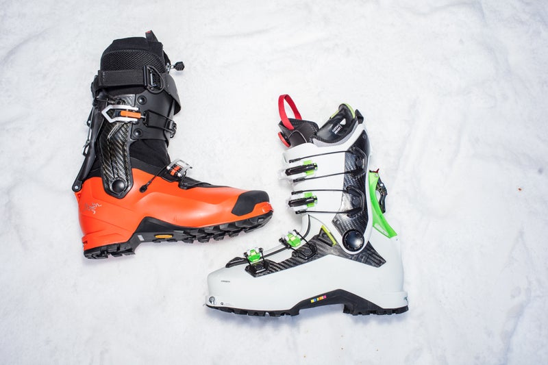 Arc’teryx Procline Carbon, left, and the Dynafit Khion Carbon.