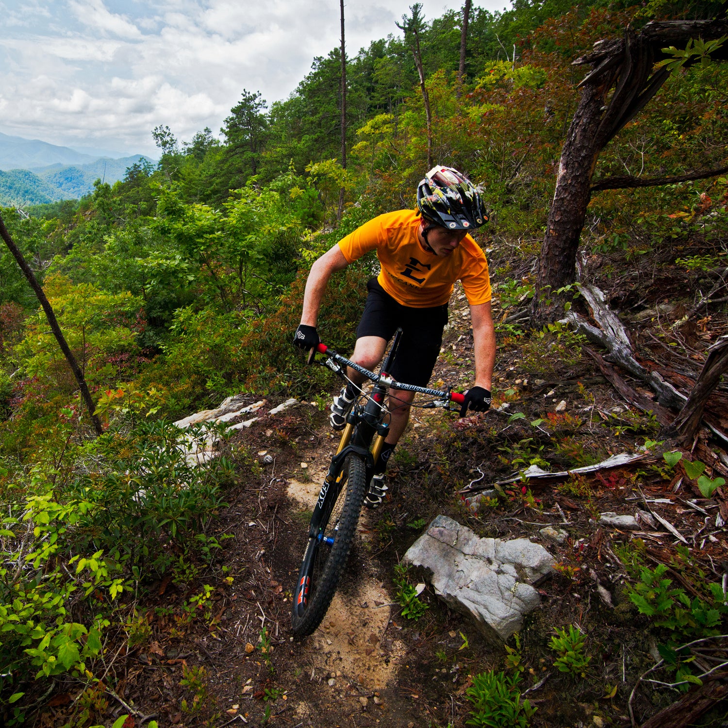Mountain bike photo shoot with Wesley Lamberson