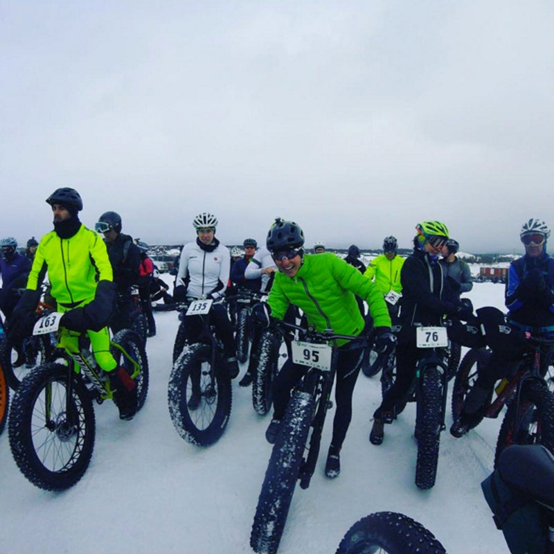 @cyclist_lawyer: Just got this rad photo from last night's race (was that seriously just last night?!?) Fat bike fun.