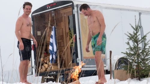 To get the full Finnish experience, Sihvo recommends swatting yourself with wet birch-leaf bundles and building a fire nearby. Even after jumping into a frosty river, your body takes a few minutes to cool off. Repeat this rejuvenating cycle three or four times over the course of several hours, and you’ll become a convert.