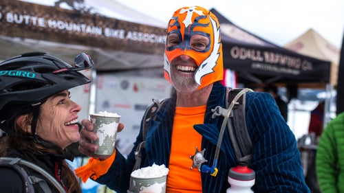 In case you haven’t heard, the Denver Broncos are going to the Superbowl, and this luchador couldn’t be happier. (The post-race hot chocolate helped, too.)