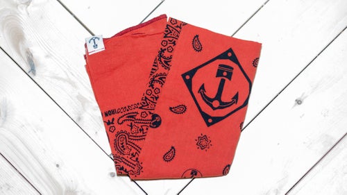 Gramps had sense enough to have a handkerchief with him at all times. They’re handy for more than a runny nose: wipe your hands, stanch a cut, or fan a swooning colleague. We’re digging the OG2 for its anchor pattern.