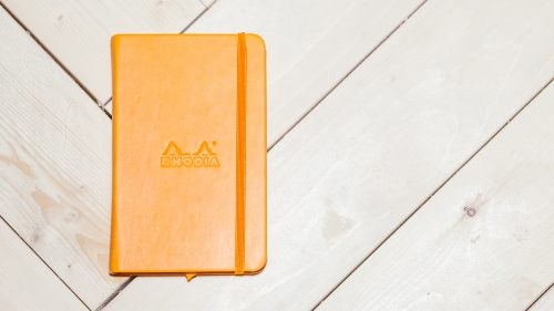 With a plush leatherette cover and 96 sheets of high-quality, acid-free, 90-gram ivory vellum paper, this is your go-to book for notes, ideas, doodles, and anything else you’d prefer to put on paper instead of in a phone.