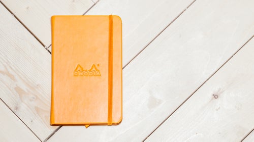 With a plush leatherette cover and 96 sheets of high-quality, acid-free, 90-gram ivory vellum paper, this is your go-to book for notes, ideas, doodles, and anything else you’d prefer to put on paper instead of in a phone.