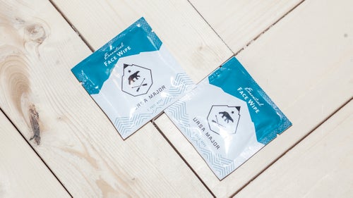 After half a day in the office, the smell of Ursa Major’s Essential Face Wipes is as good a wake-up as a cup of coffee. The individually sealed towelettes—scented with orange, fir, and lavender—clean, exfoliate, hydrate, and, according to the company, help accelerate the healing process of your work-battered visage.