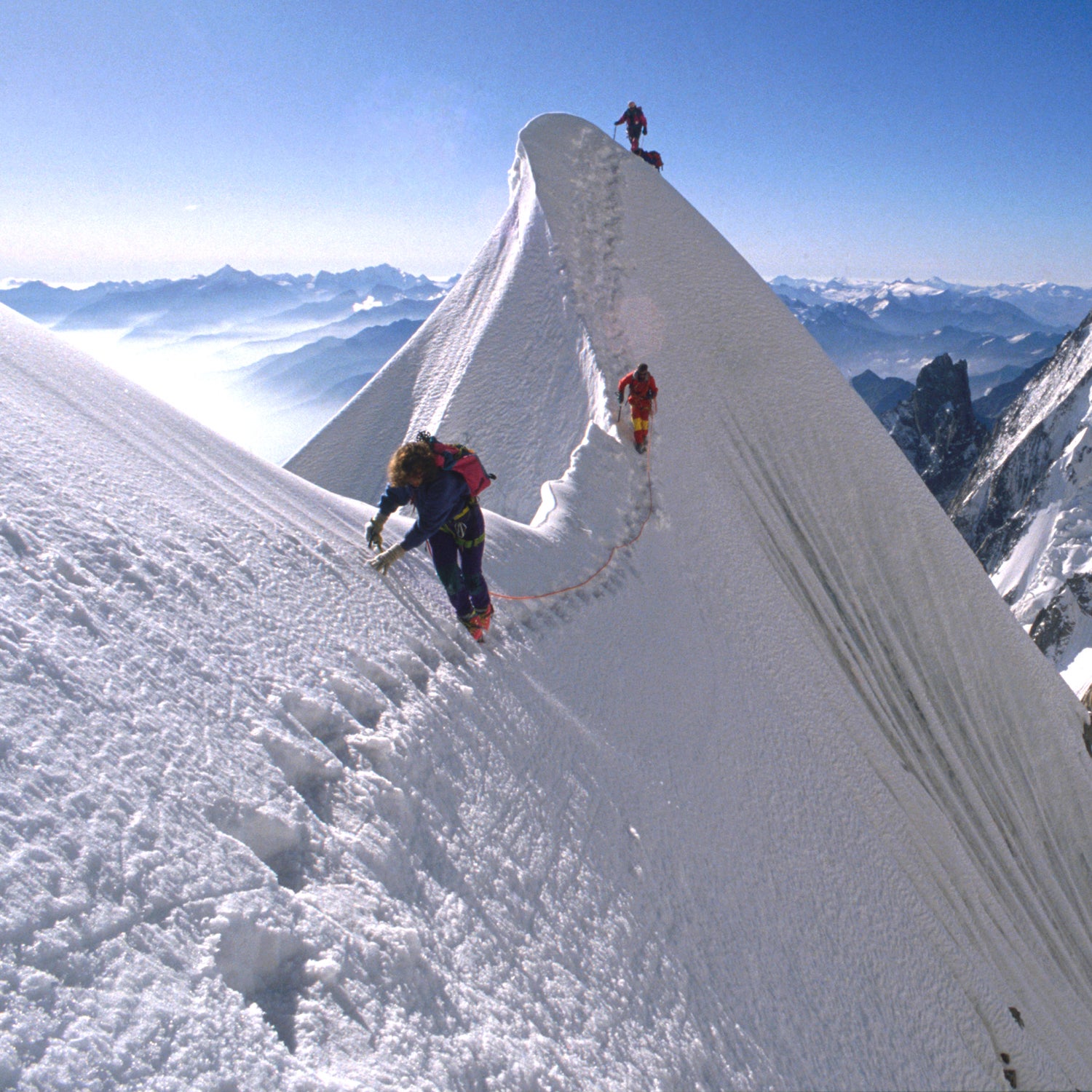 Some climbing routes are no longer listed in guidebooks because they're too prone to rockfall in recent years.