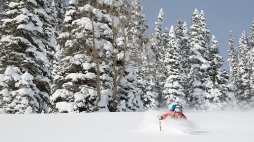 The most recent El Niño storm dumped more than three feet of fresh on Colorado. Avalanche danger skyrocketed, but if you stayed on lower-angle terrain, the skiing was all-time.
We happened to be in Crested Butte testing Dynafit’s 2016/17 skis, boots, and apparel right after the storm moved through and had one of the deepest days ever with Donny Roth, who works with Irwin Guides. He took us into the local backcountry for a long day where we skied nearly 4,000 feet of cold, blower, pow.
Photo: Donny Roth, who’s also a Dynafit ambassador, sucks in snow on the Red Coon Glades outside of Crested Butte, Colorado.