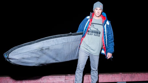 Zack Wormhoudt of Santa Cruz, California, with a 10’0” Pearson Arrow.