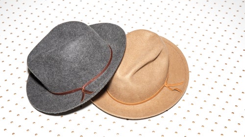 John F. Kennedy might have killed the standard fedora by not wearing one to his inauguration, but we’re bringing it back with the Luke, which provides plenty of warmth thanks to the 100 percent wool body. The salvaged leather tie around the crown is a nice touch.