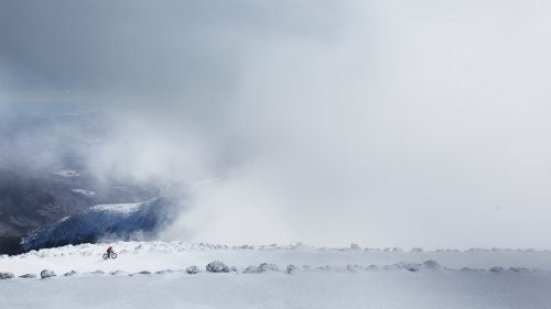 “One of the older, more-established Mount Washington site employees actually said to me, 'I just want you to know that we require our snowmobiles to have carbide spikes—on the tracks and even skis—because when the wind is more than 55 miles per hour, it can push lighter vehicles right off the road,’” Johnson told Red Bull. “That made me think: “Oh, shit, really—that can happen?