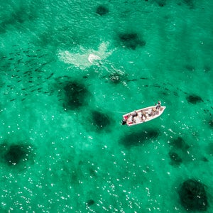 Hooking up off Cosmoledo.