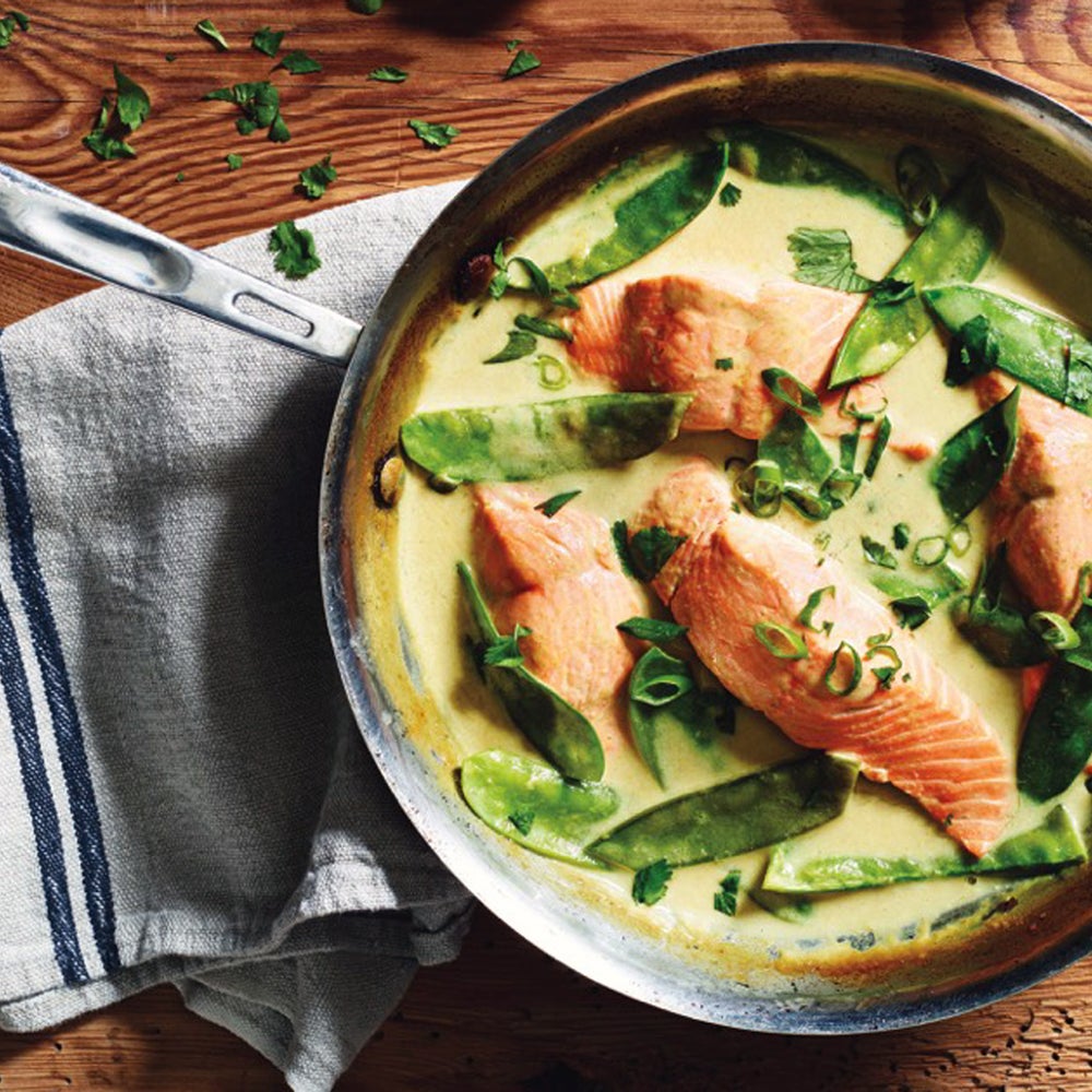 Green Curry Braised Salmon-image