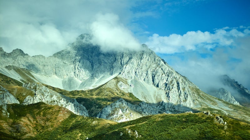 The Cantabrian Mountains that Spain's brown bears call home.
