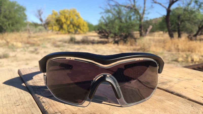 The Variotronic S glasses fully darkened.