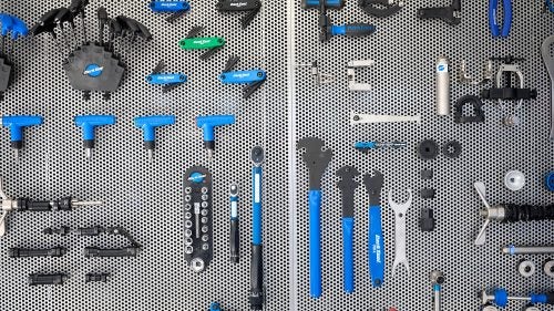 Park Tool made its first-ever Sea Otter appearance this year. In addition to its standard bits, the company showed off its new FR-5H Lockring Tool (in the lower left corner), which fits both Shimano and SRAM components and only costs $40.
