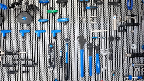Park Tool made its first-ever Sea Otter appearance this year. In addition to its standard bits, the company showed off its new FR-5H Lockring Tool (in the lower left corner), which fits both Shimano and SRAM components and only costs $40.