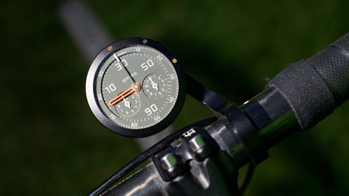 The Omata One is the world's first GPS bike computer with an analog face.