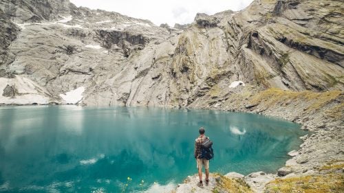 Crucible Lake is in Mount Aspiring National Park, the national park closest to Wanaka. Most of the park has been formed by glaciers, and it is the third largest park in the country. During cold months, icebergs float in Crucible Lake. But by February, when Lolos visited, they had already melted. A friend Lolos was with jumped into the water for a swim, still an icy 35 degrees. The group left by jet boat on the Matukituki River.