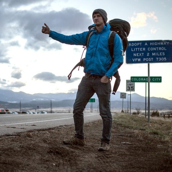 Photojournalist Matt Cairns hitchhiked across America in February.