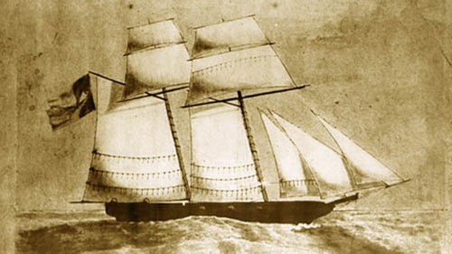 A member of the Texas Navy before Texas’ annexation into the U.S., the 170-foot-long San Antonio left New Orleans bound for the Yucatan Peninsula via Texas in 1842. Delgado says that, in 2012, he and some colleagues discovered a wreck that “is similar in some respects” to San Antonio, a two-masted topsail schooner. But the wreck, some 4,300 feet deep in the Gulf of Mexico, remains unidentified.