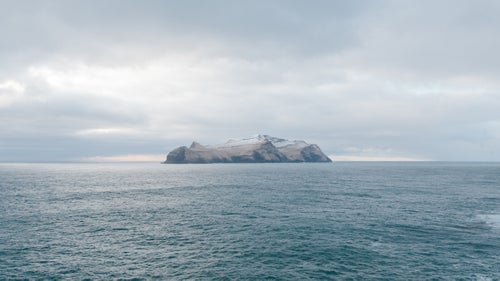 Mykines, the westernmost of the 18 islands of the Faroe Archipelago. Population: 10.