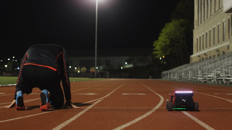 Puma's BeatBot paces runners for as long as they like.