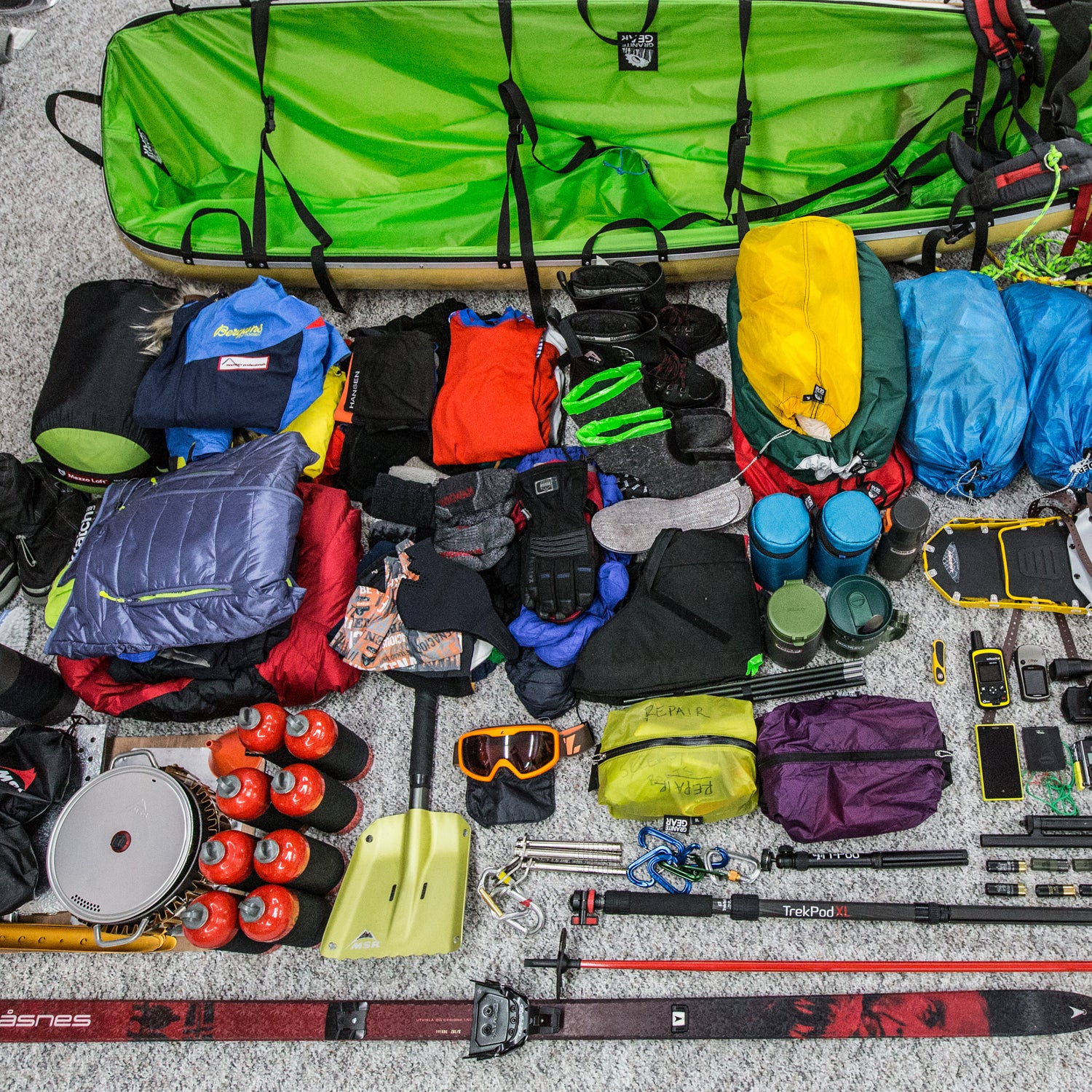 The sheer volume of gear needed to make it back in one (preferably unfrozen) piece is staggering.