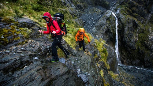 We descended through the last of the steep terrain that marks the head of the Matukituki Valley. From here, our path became less technical. We made good time descending the next six miles through scree fields, jungle, and grasslands.