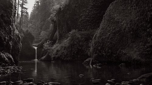 After a four-hour hike in, I was rewarded with this scene of Punch Bowl Falls taken in Columbia River Gorge, Oregon.