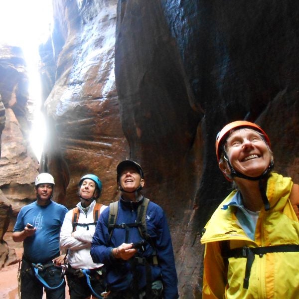 From left: Gary Favela, Robin Brum, Steve Arthur, and Linda Arthur during their trip to Zion.