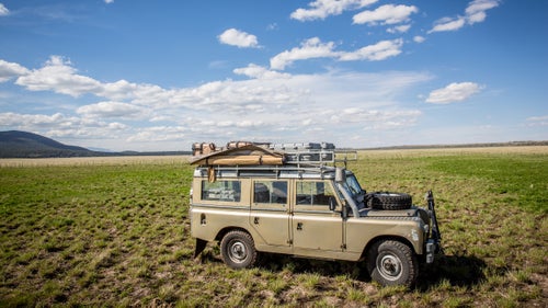 When Francisco Calvo, 45, found this 1966 Land Rover Series 2A in San Francisco, he swapped in a V8 GM LS1 engine. Translation: it has plenty of power. Over the past four months, Calvo and his family have traveled 14,000 miles throughout the United States and Canada pulling an Airstream.