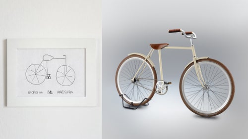 I liked Giorgia’s drawing for its odd pedals, which look a bit like stirrups.