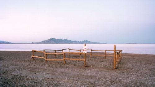 Bonneville Salt Flats, Wendover, Utah, I-80. Since beginning the project years ago, this had been at the top of my list to shoot. Once I knew that the book was a go, I made a special trip to Utah just to shoot this stop. The salt flats were magical. This has got to be one of the most incredible places in the country.