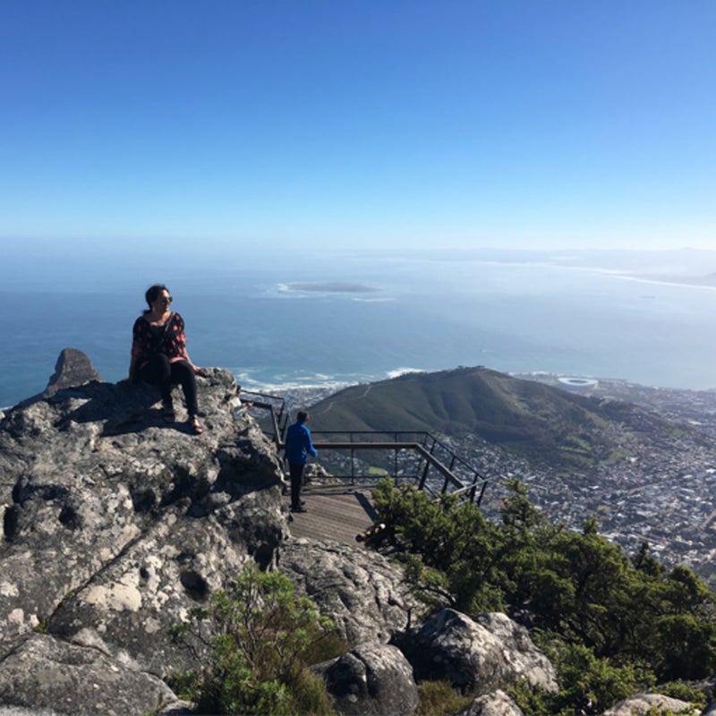 "Hiked Table Bay The best view comes after the hardest climb. ⛰ Today we hiked Table Mountain, South Africa's New7Wonders of Nature. It was such a beautiful experience! #visitsouthafrica"