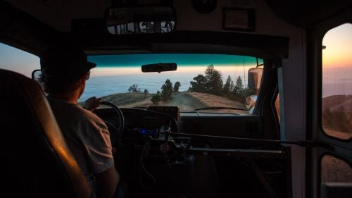 Taylor starred in the old show Drop In T.V., which featured a crew of riders traveling Canada in a full-size bus and finding new trails every day.