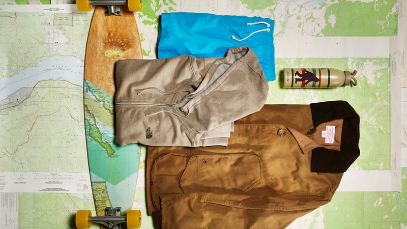 Clockwise from top left: Arbor Fish, The North Face, Vivix, Liberty Bottleworks, Filson.