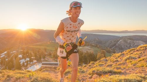 Come race day, Walmsley says he started out pretty quick, but not intentionally. “I really tried to be conservative. I knew it would be a hot day and didn’t want to force anything.” Nonetheless, just 16 miles into the race, Walmsley was on pace to break the course record (14:46:44, set by Timothy Olsen in 2012). “If you have told me I’d ever be 15 to 30 minutes up on the course record, I would have laughed at you and said that’s the stupidest race plan ever. But on the day, I was feeling great.”