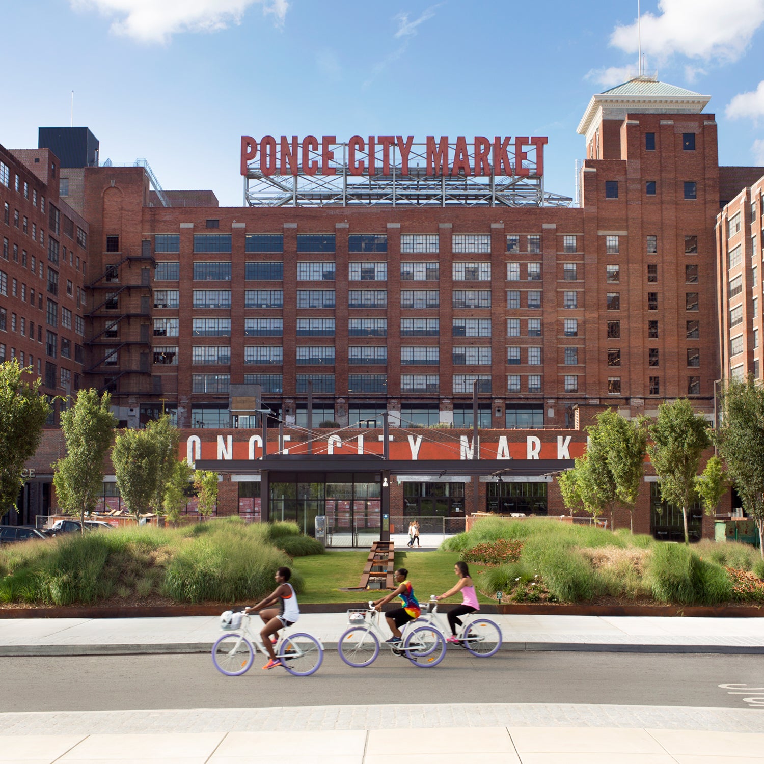 Ponce City Market features a free bike valet right off the Eastside Trail.