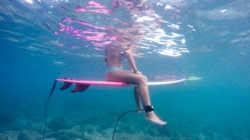 Waiting for the wave.