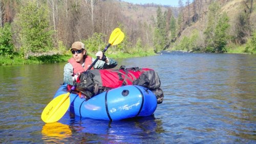 Packrafts have blown open wilderness travel. The little rubber dinghies, which roll down to about the size of a tent, inflate in just a few minutes and (in capable hands) can handle legitimate whitewater. The paddle collapses, too. When treated well they can be surprisingly tough and durable, able to carry a middle-aged man carrying too much food and whiskey. As one fan has put it, with a packraft suddenly all those blue lines on the map are no longer obstacles to a backpacker, they’re routes for adventure.