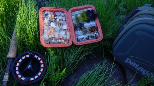 The bug life on the river was tremendous, the sign of a really healthy stream. But you don’t need to bring a lot of flies. The advice we got was solid. For the rainbows: Try dries like stimulators and ants. For the big bulls, head deep, with green woolly buggers, Sculpzillas, Clousers, Dolly Llamas. And if those aren’t working, a juicy greenish stonefly nymph trailing a Copper John.